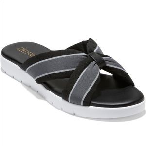 Cole haan zerogrand flat knotted sandal slide